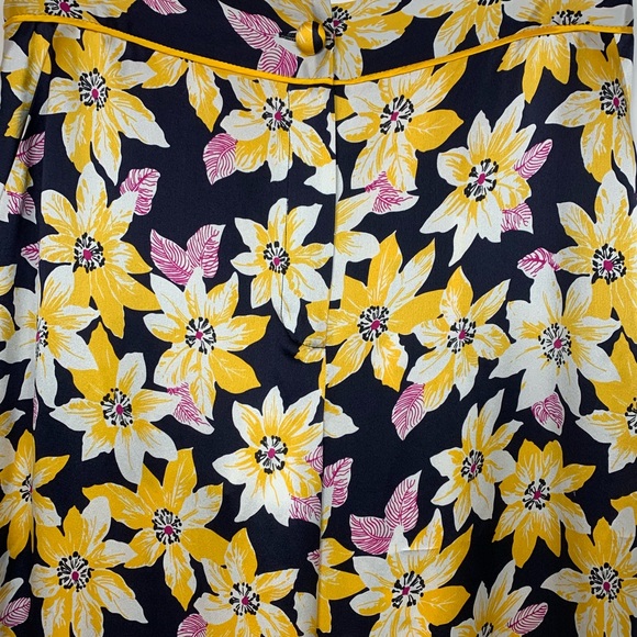 NWT Cinq a Sept Margot Floral Silk Wide-Leg Pant - Picture 5 of 6